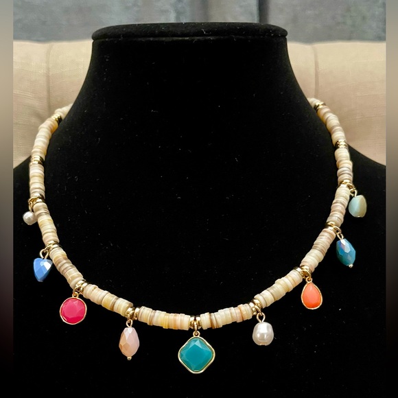 Gold-Tone Mixed Charm Beaded
Statement Necklace, 17" + 3" extender - Picture 10 of 12